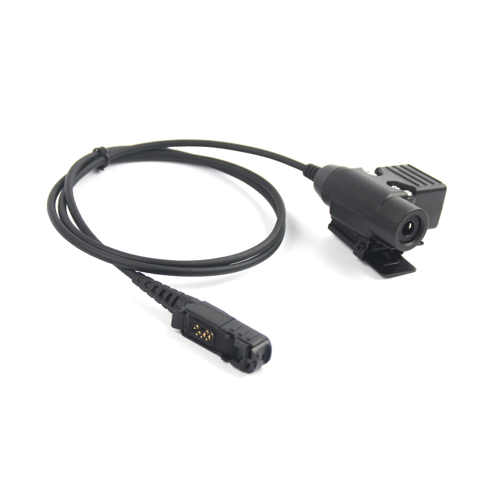 HD03 Tactical Bowman Elite II Headset Microphone with U94 PTT Adapter for Motorola Xir P6600 P6620 XPR3300 walkie talkie Radio