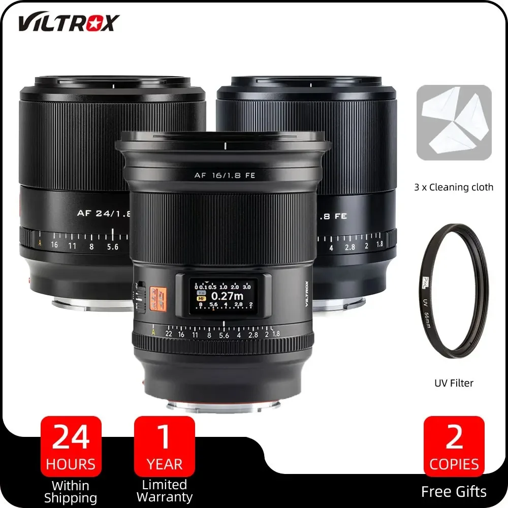 VILTROX 16mm F1.8 Sony E Lens Full Frame Large Aperture Ultra Wide Angle  Auto Focus Lens LCD Screen For Sony E Mount Camera Lens - AliExpress