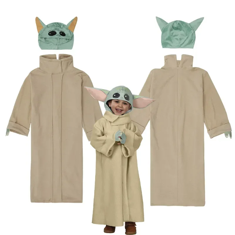 Hot Toys Yoda Costume Disney Star Wars Master Yoda Costume Cosplay Neonati Maschi Ragazze Robe Uniforme Abbigliamento Da Festa