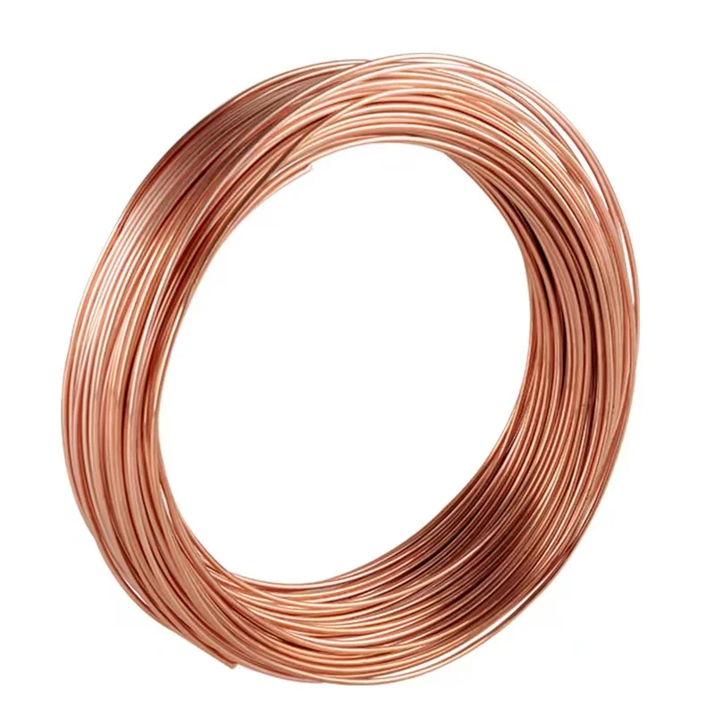 부드러운 코일 구리 튜브 2mm/3mm/4mm/5mm/6mm/8mm/10mm/12mm T2 구리 원활한 원형 파이프 튜브 냉장고 에어컨