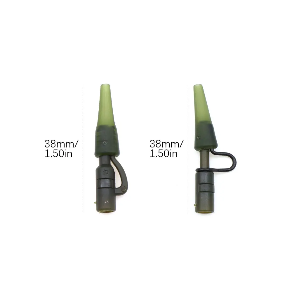 10pcs Carp Fishing Accessories Lead Clips Rubber Anti-tangle Sleeves For Helicopter Carp Rig Swivels Terminal Fishing Tackle 2