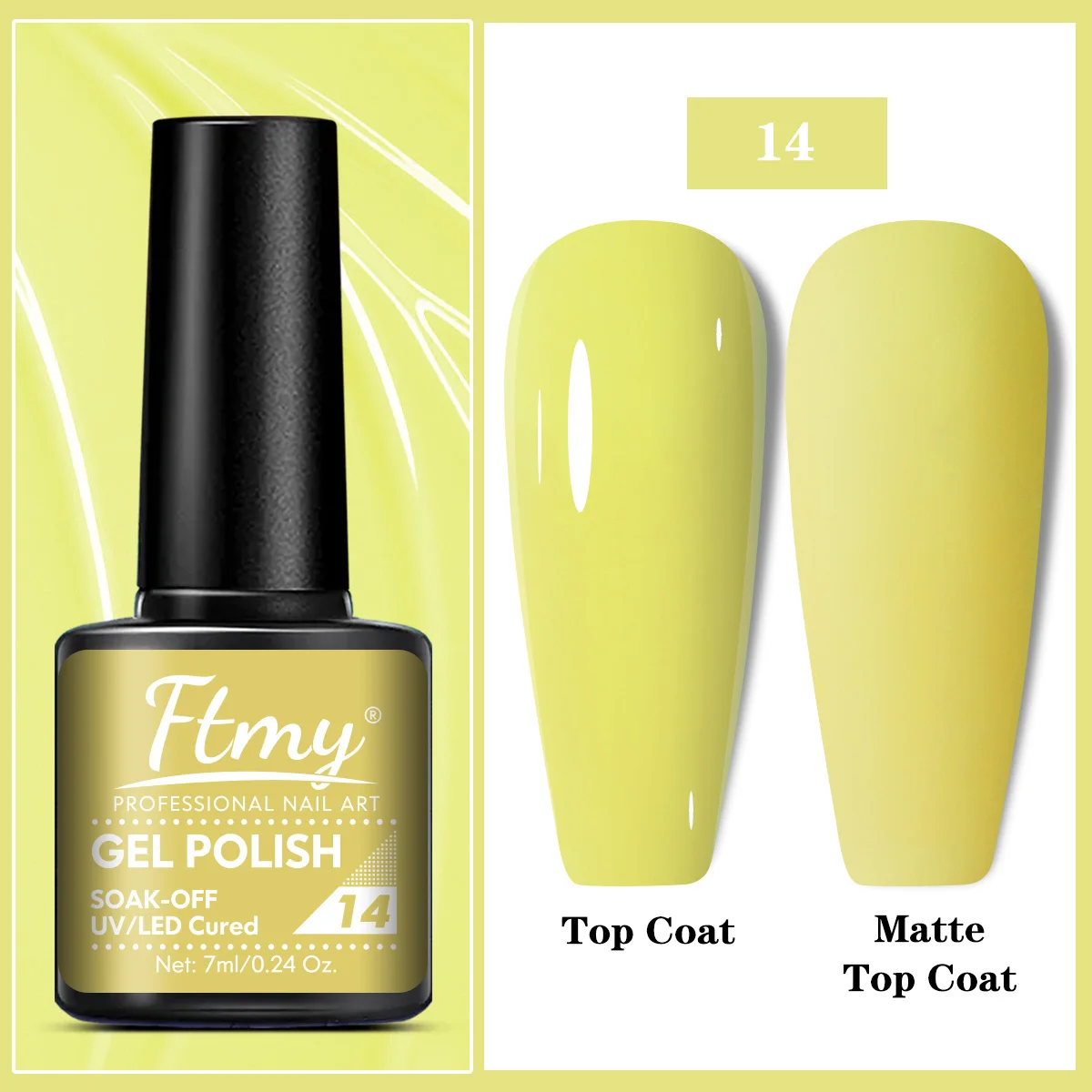 Bright and Vibrant Gel Nail Polish - Ideal for Spring and Summer Manicures - UV/LED Soak Off Varnish