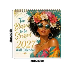 Deluxe 2027 Wall Calendar with Thick Paper for Effective Time Management (A)