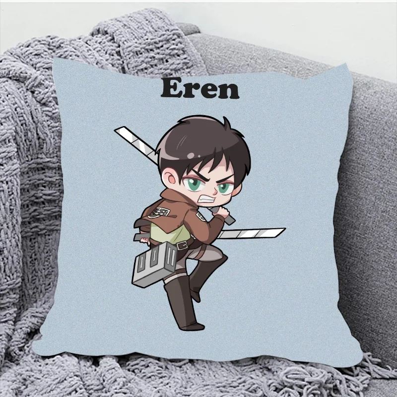 

Attack on Titan Decorative Pillowcase Decor 40x40 Sofa Cushions Cushion Cover 45x45cm Throw Pillow Covers for Bed Pillows Anime