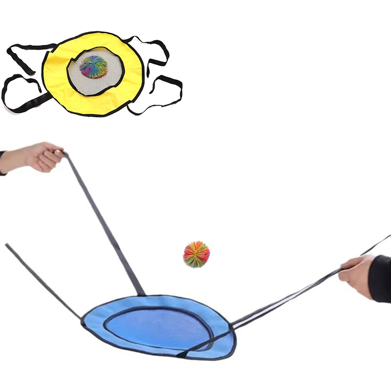 Children Adult Outdoor Interactive Collaboration Game Parent Child Party Elastic Disc Paddle Ball Fun Game Throwing Training Toy 2