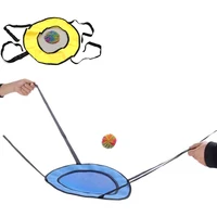 Children Adult Outdoor Interactive Collaboration Game Parent Child Party Elastic Disc Paddle Ball Fun Game Throwing Training Toy 2