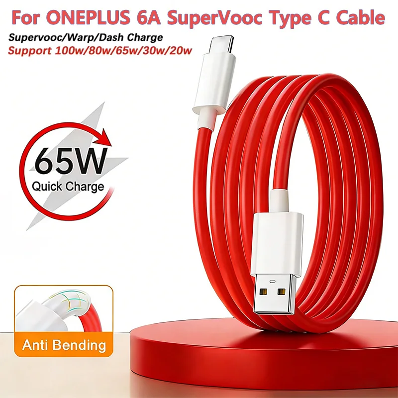 100W/80W SuperVOOC Type C Fast Charging Cable