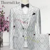 Thorndike 2023 Spring High Quality New Style Men's Suit Foreign Trade Men's Best Man Wedding Dress Suit Male Jacket+Pants+Vest 1