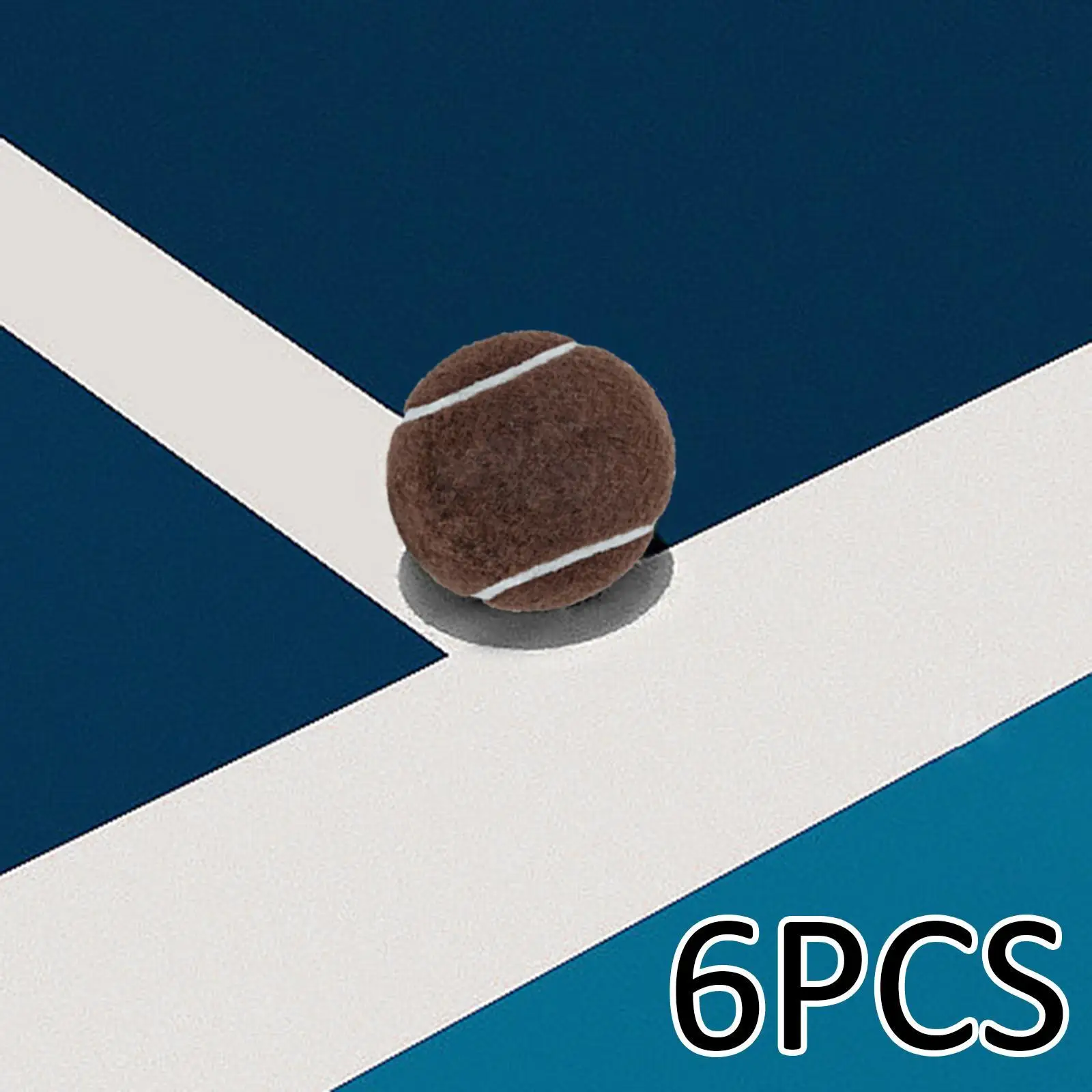 6x Tennis Balls Training Balls Practicing Dogs Toy Professional 2.52