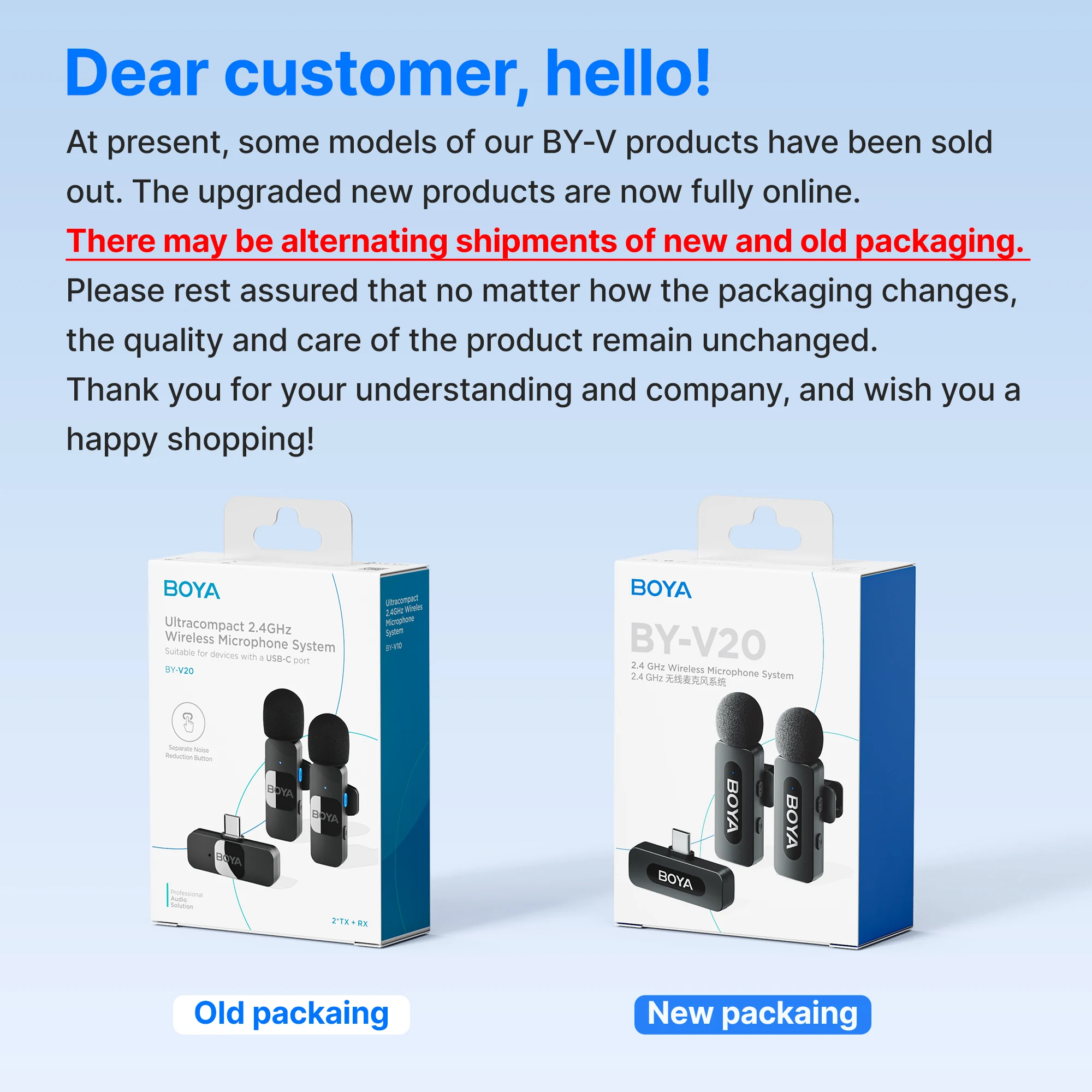 Amazon.co.jp: BOYA BY-V20 更新のワイヤレスマイク USB-C対応
