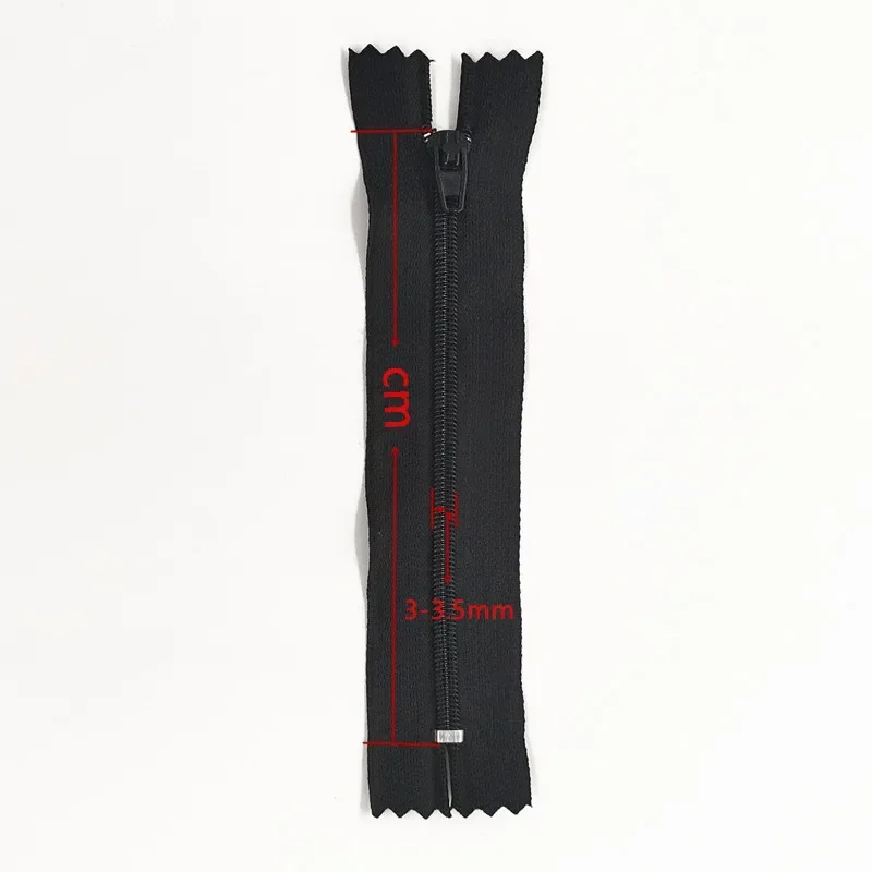 Nylon Coil Zipper 10Pcs 3# 7.5Cm-60Cm Closed Nylon Coil Zipper Suitable For Clothes 20 Colors