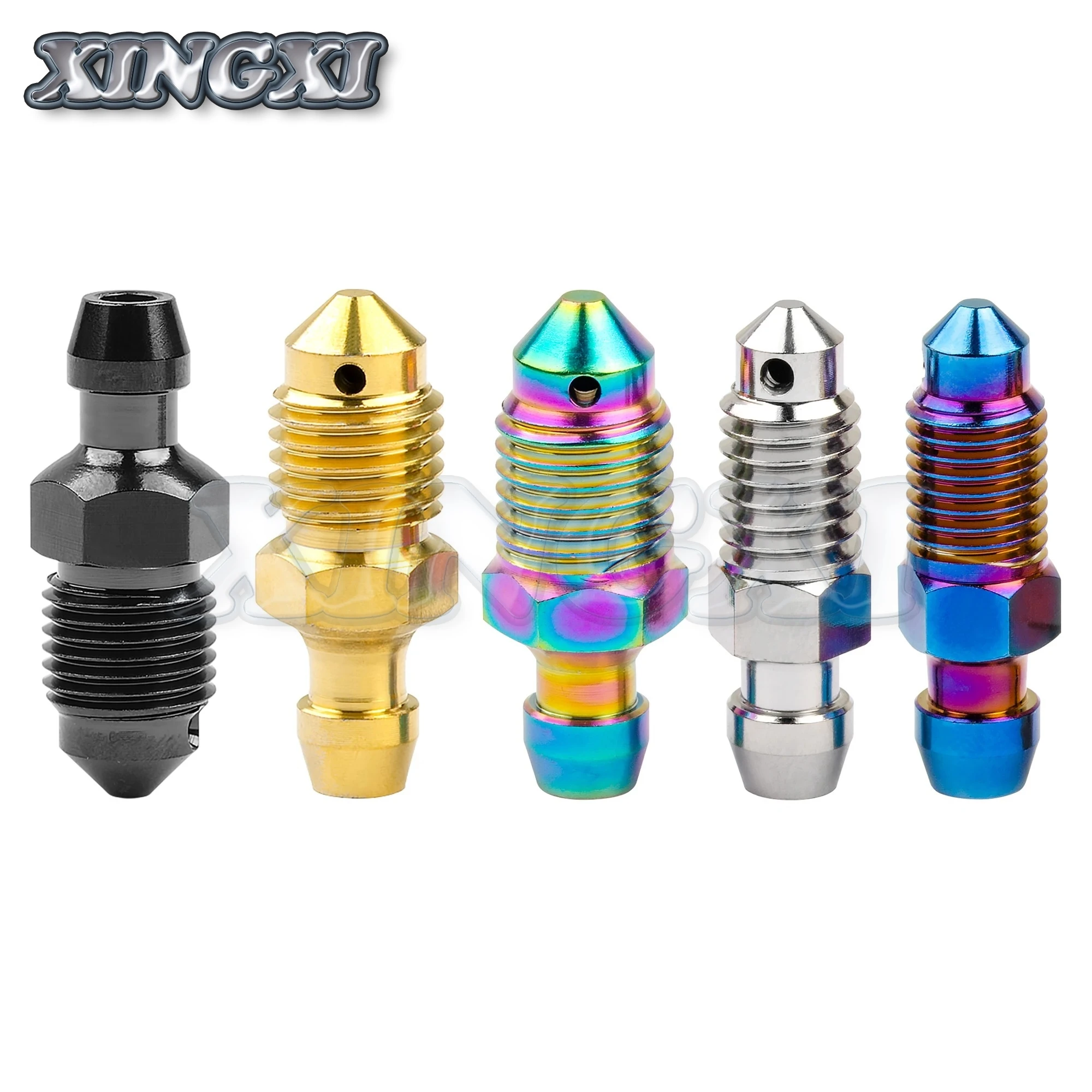 Screw Bolt Nut Set Xingxi Titanium Alloy Ti M6 M8 M10 Bolt P1.0 1.25mm for Motorcycle Brake Caliper