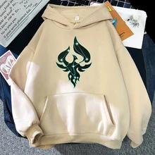 

Genshin Impact Xiao Print Sweatshirt Kawaii Clothes for Teens Women Korean Tops Unisex Spring Warm Pullover Sudaderas Para Mujer