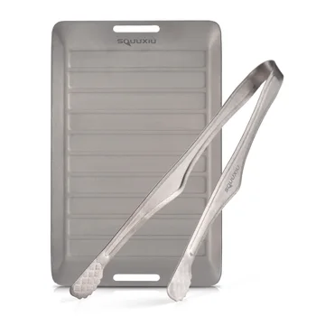Camping Grill Pan & Tongs Set 1