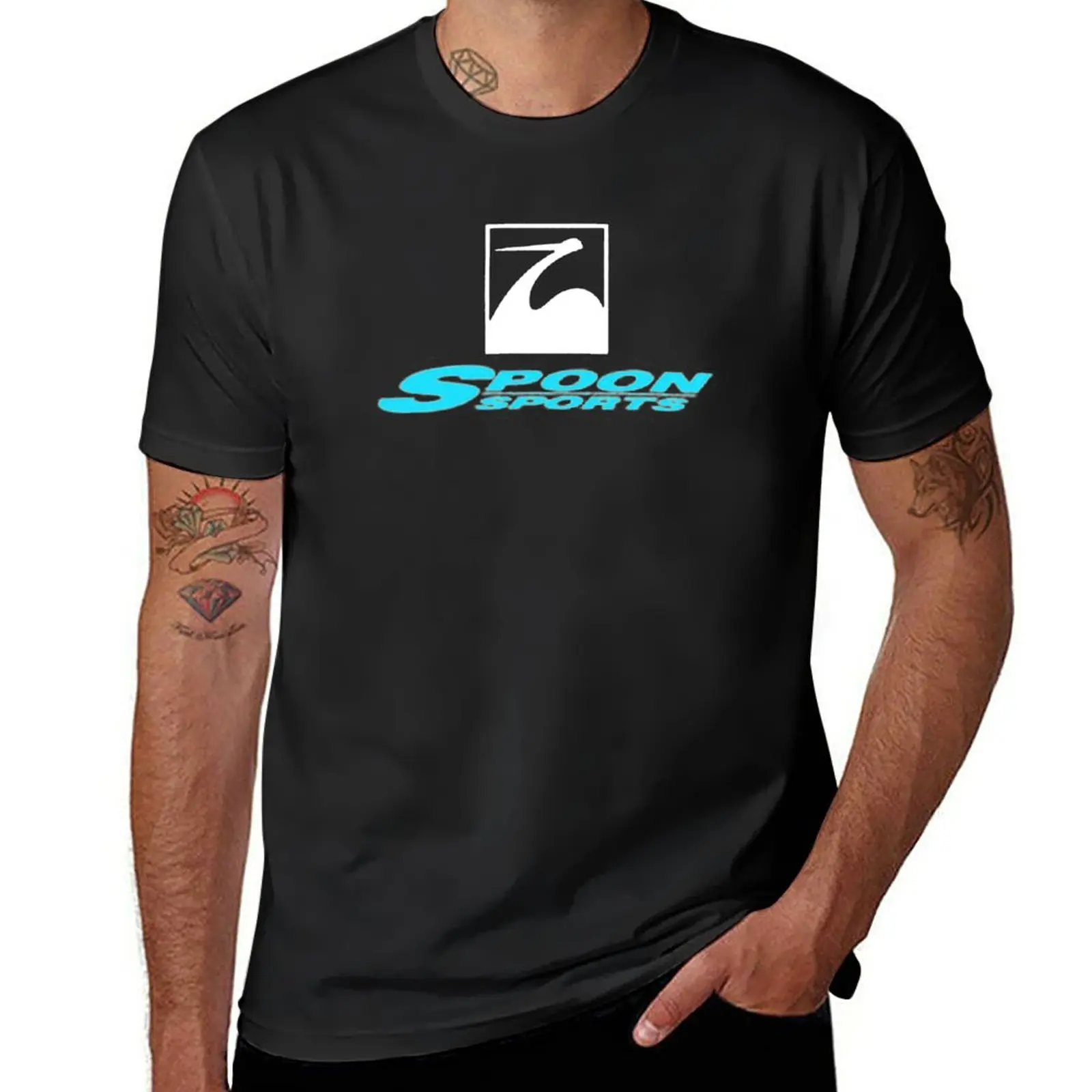 

New NEW SPOON SPORTS T-Shirt oversized t shirt kawaii clothes Men's t-shirts