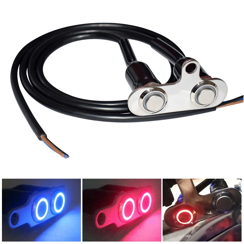 Double-Head-Stainless-Steel-LED-Motorcycle-Switch-ON-OFF-Handlebar ...