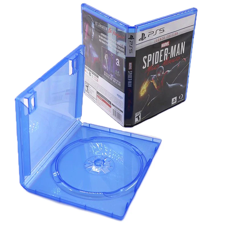 1Pc Cd Game Case Scatola Protettiva Compatibile Per Ps5 / Ps4 Game Disk Holder Cd Dvd Discs Storage Box Cover Dropship