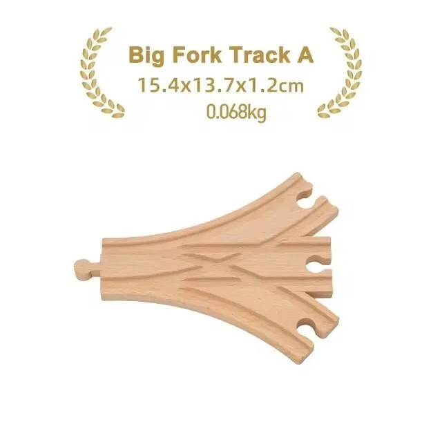 Premium Beech Wood Railway Train Track Accessories for Children’s Educational Play