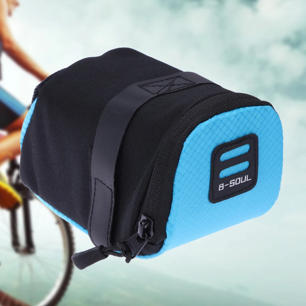 Bike Saddle Bag Reflective Bicycle Saddle Bag Under Seat Under Seat Bike Accessories Storage Pouch for Mountain Road Bikes