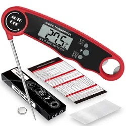 Precision Instant Read Digital Meat Thermometer with Calibration Feature (Pink)