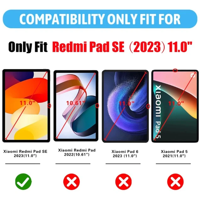 For Xiaomi Redmi Pad SE 2023 Case 11 inch Folding PU Leather Smart Cover  For Xiaomi Redmi Pad SE 11-inch 2023 With Auto Wake UP - AliExpress