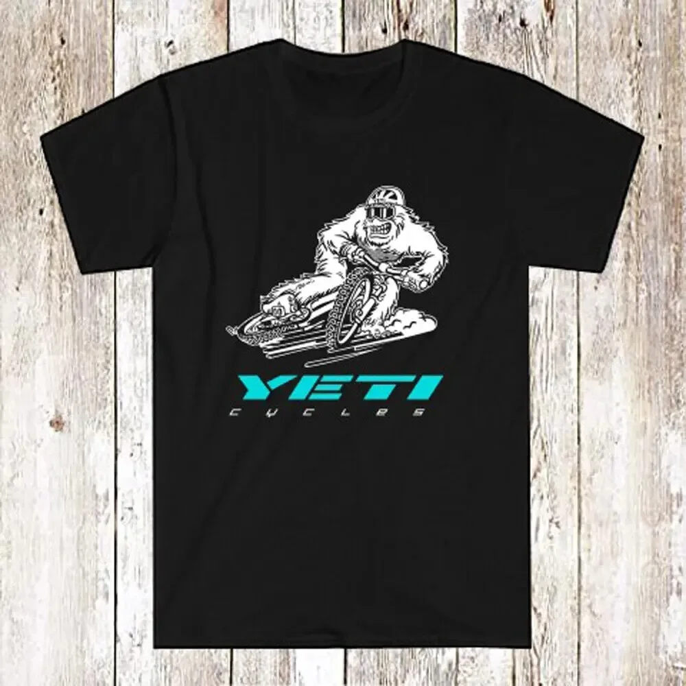 YETI Bike Bicycle Men's Black T-Shirt