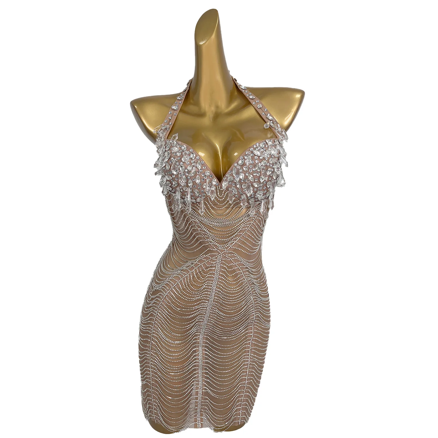 BEAUTIFUL HANGING TASSELS DRESS GGR4124