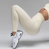 Women Ribbed Yoga Pants High Waisted Gym Leggings Sport ， Fitness Seamless Female Legging Control Running Training Tights 2