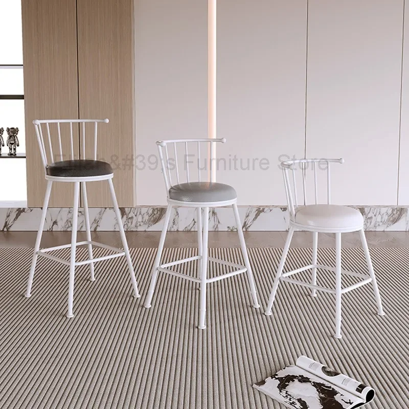 

Высокие кухонные барные стулья, обеденная офисная металлическая стойка, уличные барные стулья, Современная Скандинавская мебель для туалетного столика YN50BC