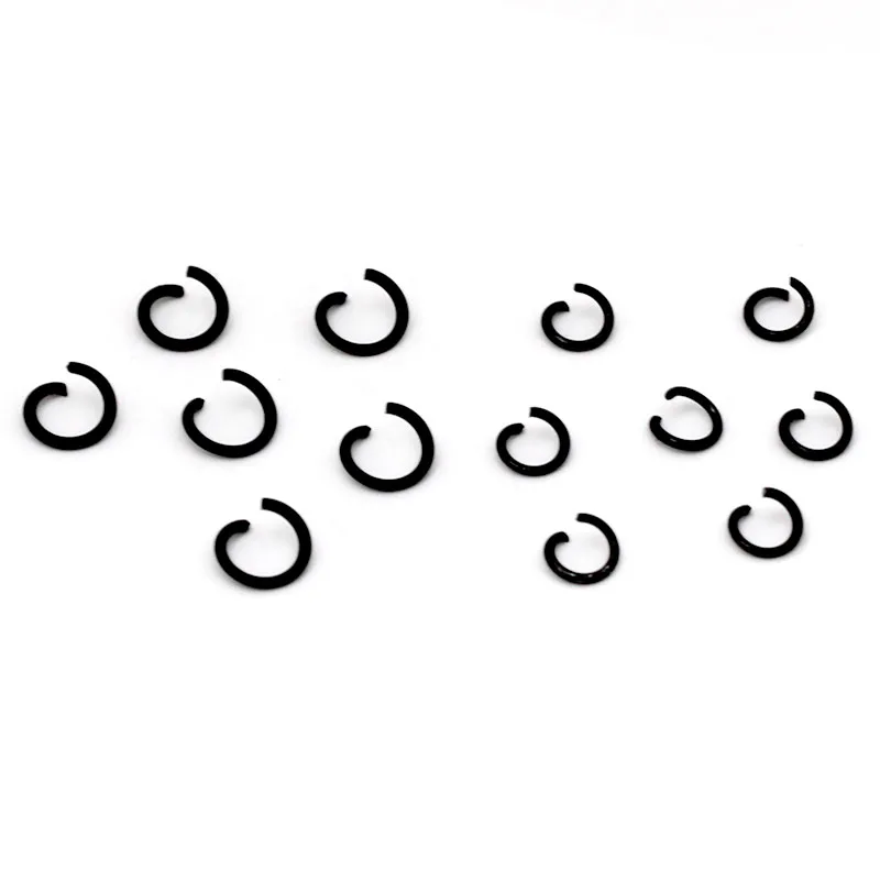 100 Stück 4 mm 5 mm Edelstahl schwarz plattiert offene Biegeringe Spaltringe Verbinder für DIY Schmuckherstellung Zubehör Zubehör