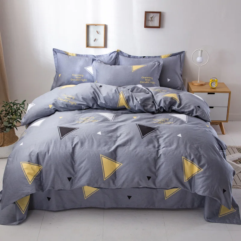 Striped Cotton Duvet Cover Set - Soft & Skin-Friendly Bedding (3 Pieces)