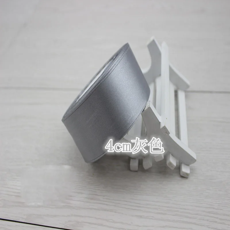 Elegant Silver Gray Satin Ribbon - 22 Meters for Gift Wrapping and Special Occasions