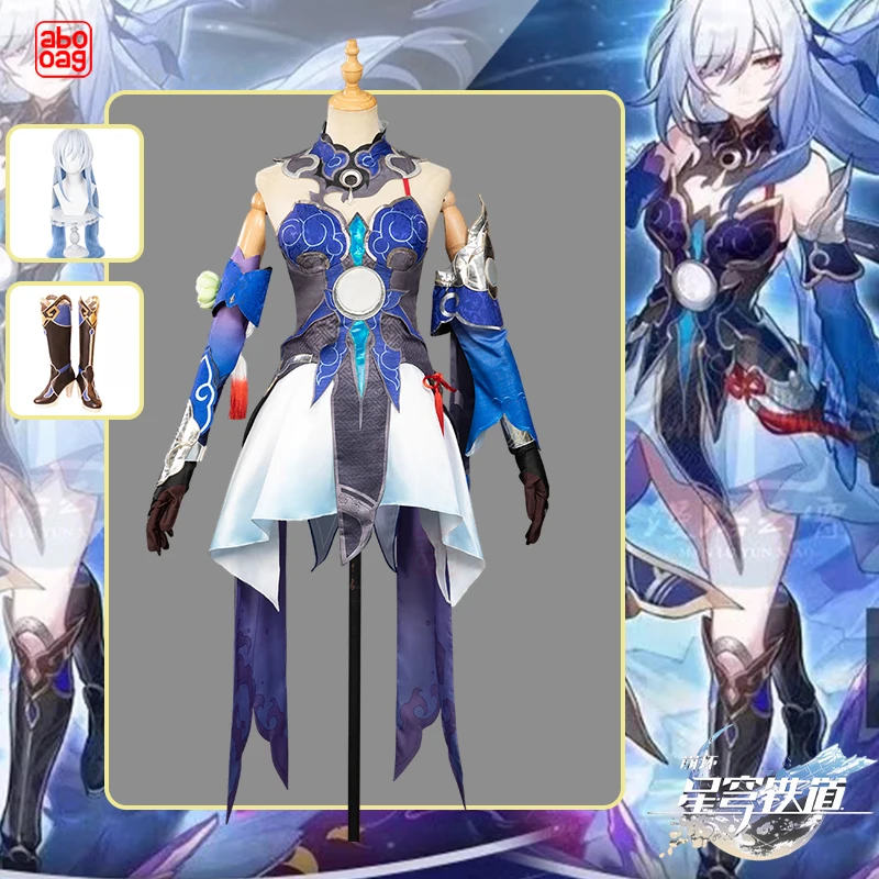 

Honkai Star Rail Cosplay Anime Jing Liu Cosplay Costume Full Set Dress Wig Shoes Outfit Uniform The Xianzhou Luofu Honkai Cospla