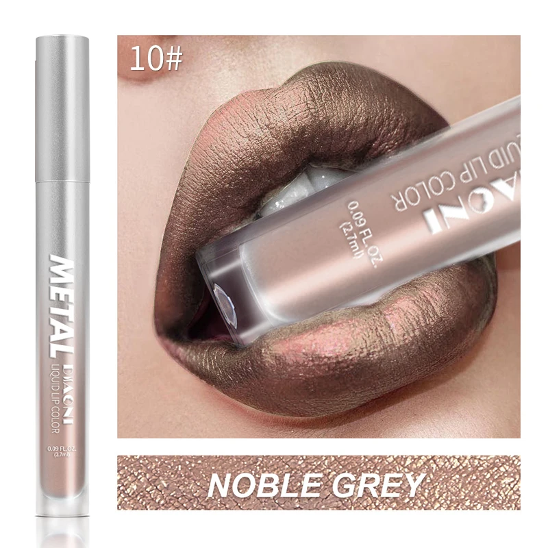 Liquid Lipstick Diamond Metallic Shine Pearlescent Glitter Gloss_voghion.com