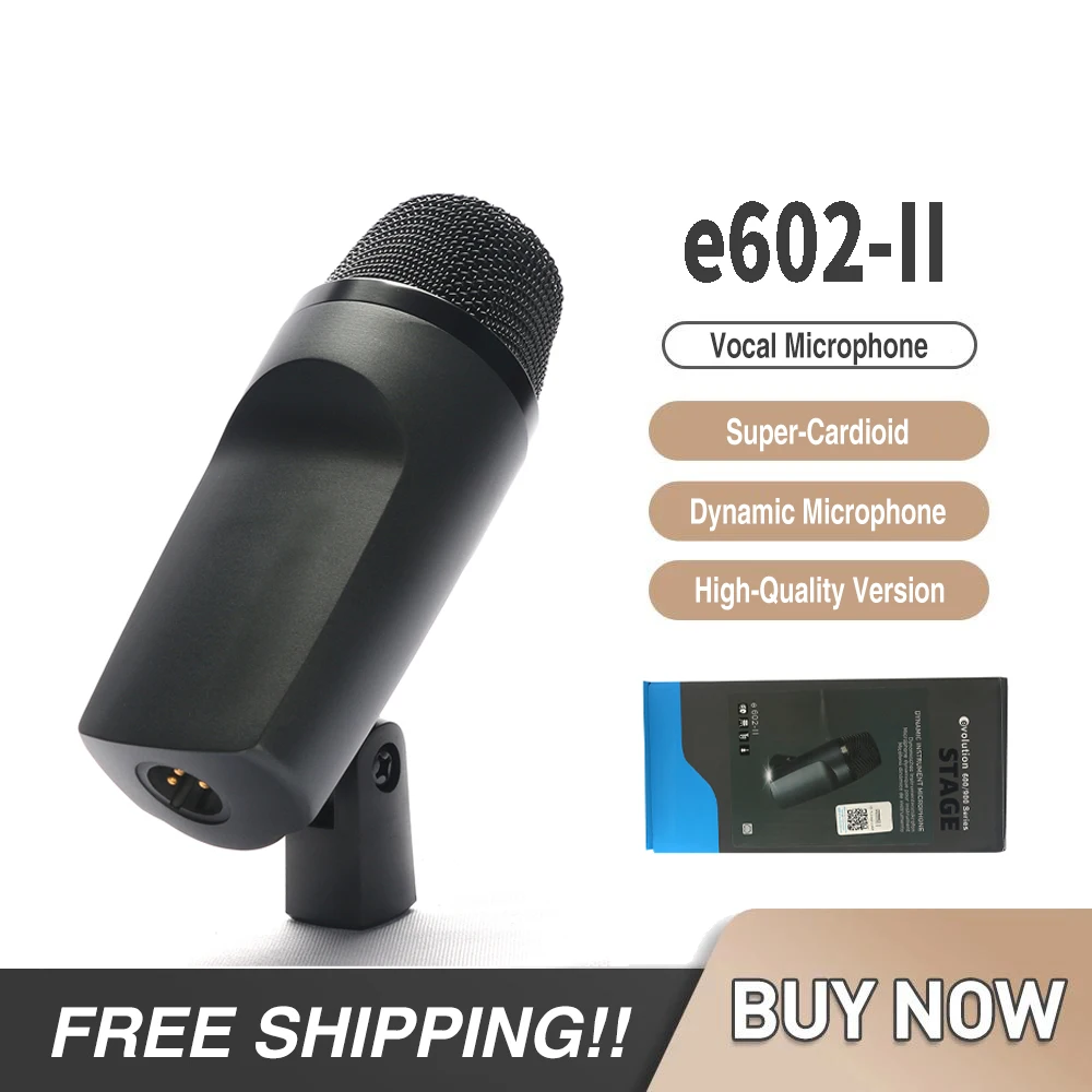 

High Quality e602-II Bass Drum Microphone e602 Dynamic Microphone Instrument Microphone for Hot selling