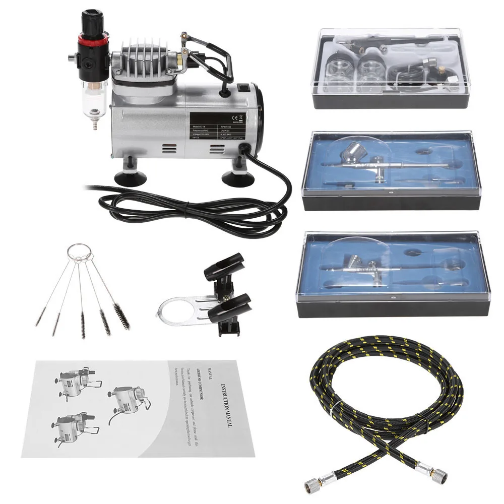 Air Brush KIT Complete No Compressor Hobby Airbrush Model Cars Painting  Tools