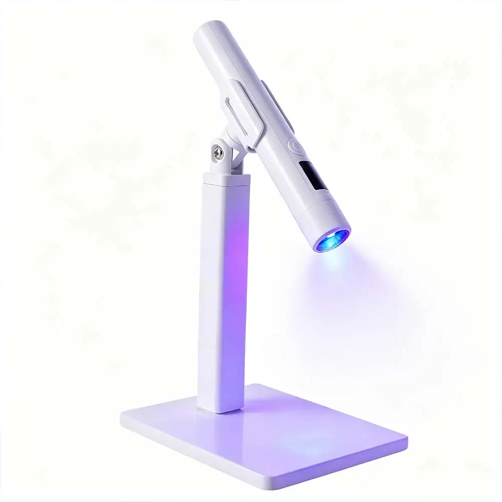 휴대용 UV LED 네일 램프 빠른 경화 2가지 모드 미니 핸드헬드 UV 라이트 LED 디스플레이 실리콘 네일 스탬프 네일 건조기