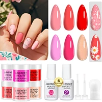12pcs Dip Powder Nail Kit, 6 Colors Red Pink Dipping Powder Set and Base Top Coat Activator for Nail Home Salon Manicure 1