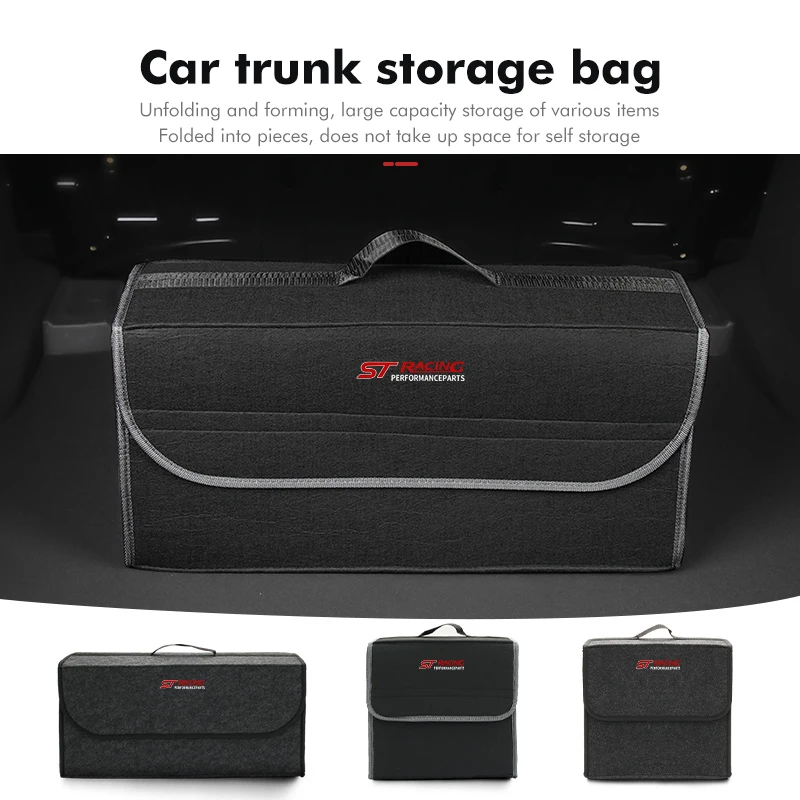 Scatola Organizer Per Bagagliaio Di Un'Auto Accessori Per Borse Portaoggetti Di Grande Capacità Per Ford St Racing Performance Focus Mk2 Mk3 Mk4 Fiest