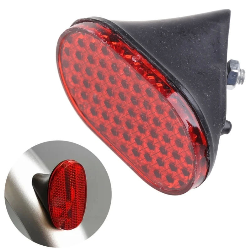 

Outdoor Cycling Spoke Lights Bike Safety Warning Reflector Red Bicycles Spoke Reflectors Oval Rear Mudguard Tail