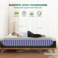 Full Size Mattress, 10 Inch Innerspring Hybrid Mattress in a Box with Memory Foam , Medium Firm Mattress Strong Edge Support 2