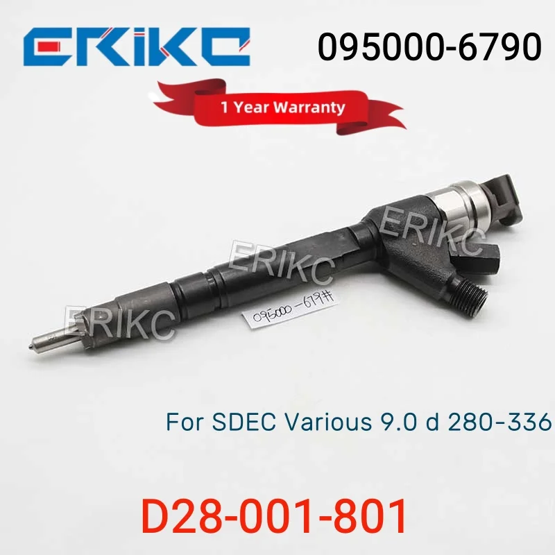 

ERIKC инжектор в сборе Nozzle 6790 автоматический инжектор дизельного двигателя 095000-6790 (D28-001-801 + C), дизельный насос Inyector 0950006790