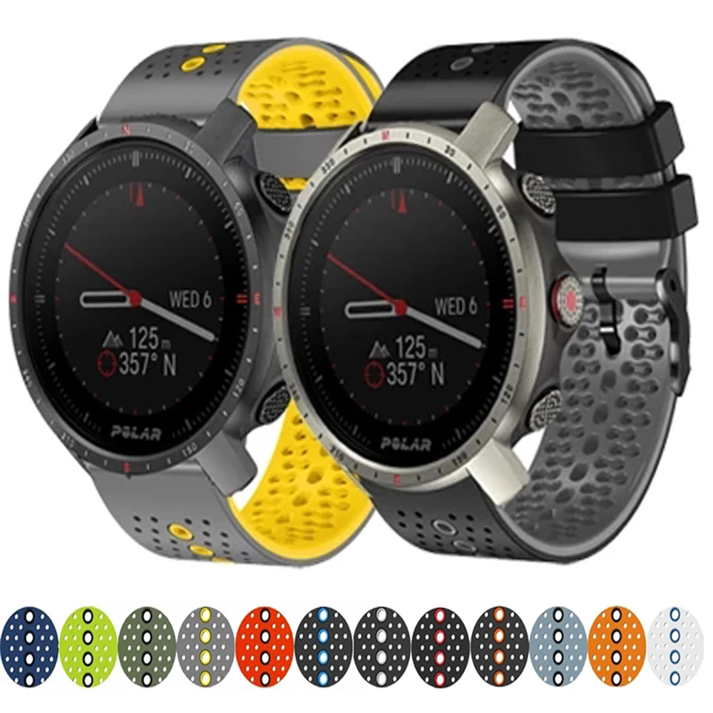Cinturino Smart Watch Da 22Mm Per Polar Grit X/Grit X Pro Cinturini In Silicone Polar Vantage M M2 Wristband Forerunner 745 Accessori Cintura