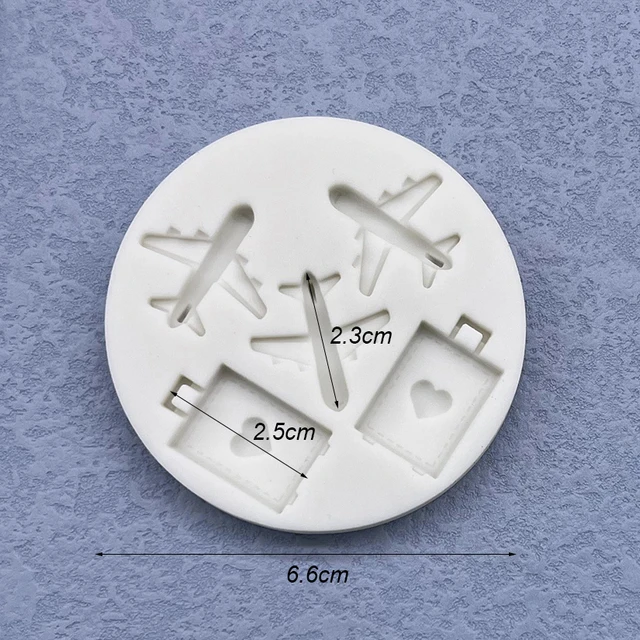 Repülőgép Bőrönd Szilikon Penész Cukorcraft Cupcake Sütő Fondant Torta Díszítő Szerszámok - Image 6