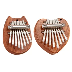 8 Keys Mini Kalimba Portable Thumb Piano Exquisite Finger Harp Easy-to-Learn Musical Mbira Instrument Gift For Kids Adult Begin