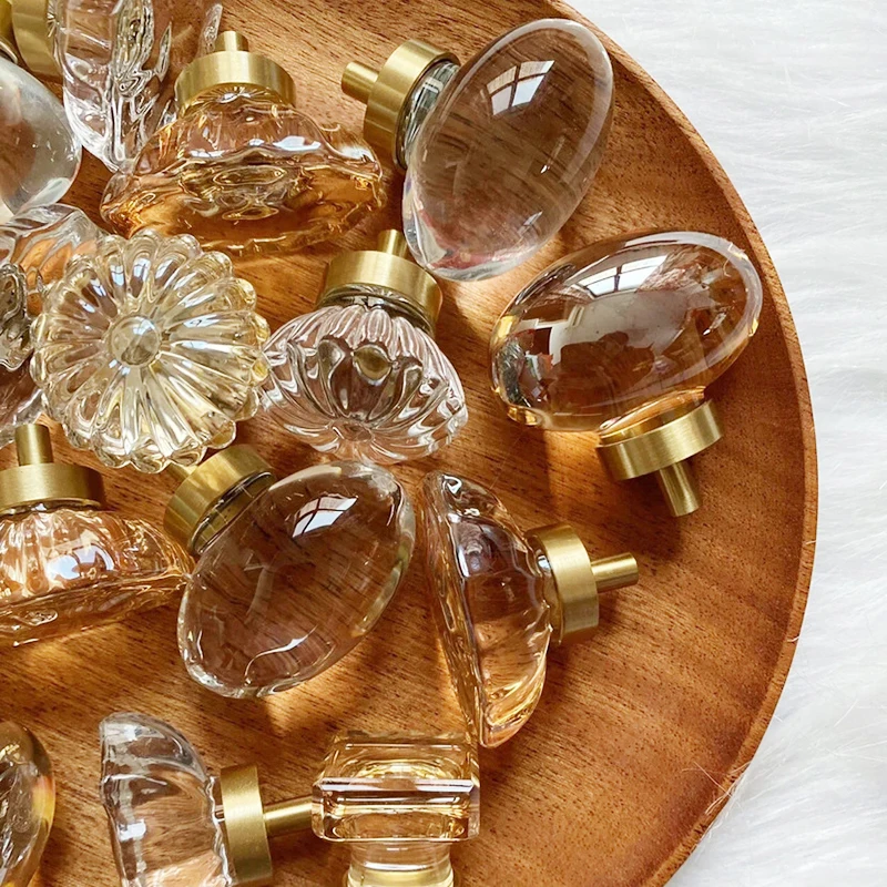Gold Crystal Wardrobe Door Knobs Gold Crystal Kitchen Handle Knob Crystal Glass Aliexpress