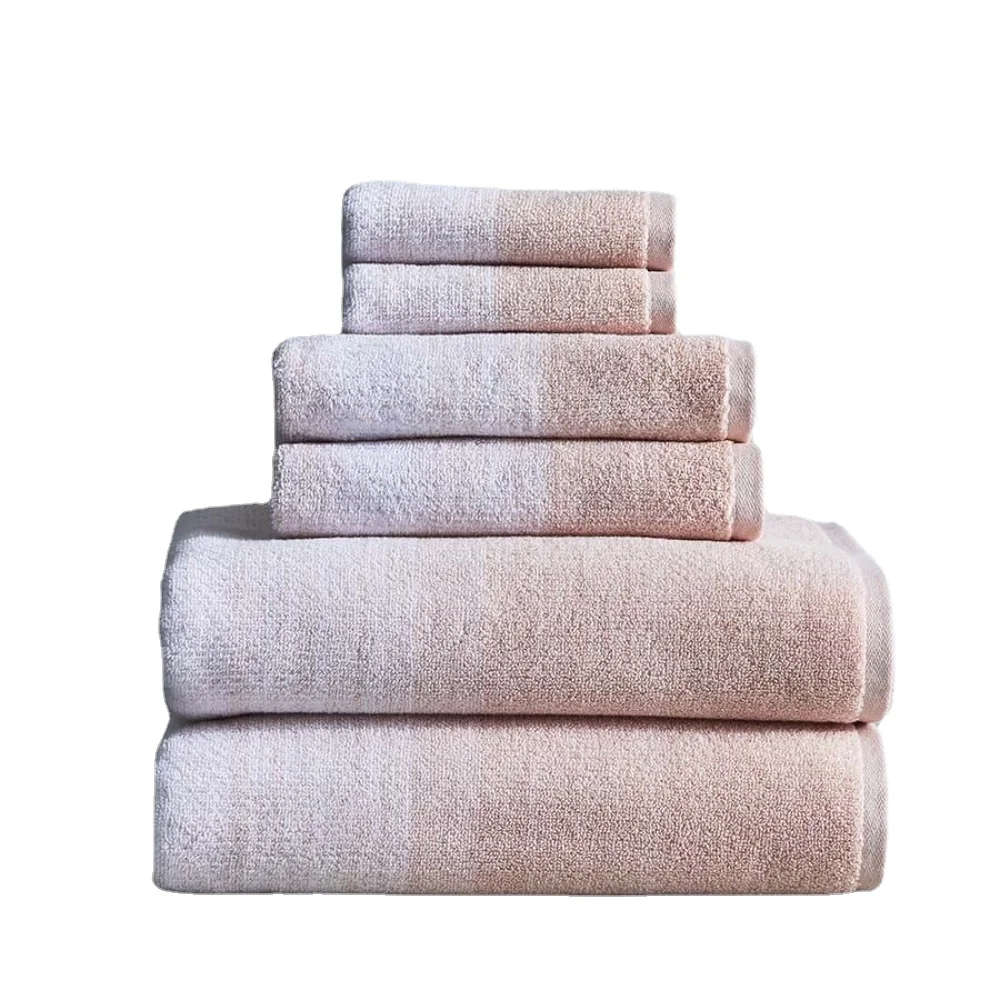 

Bathroom Towel Set Signature Soft Heathered 6 Piece Towel Set, Cherry Blossom Pink