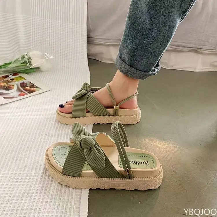 SandaS Internet-sandalias romanas con falda para mujer, zapatos planos de estilo Hada, a la moda, para estudiantes, 2021