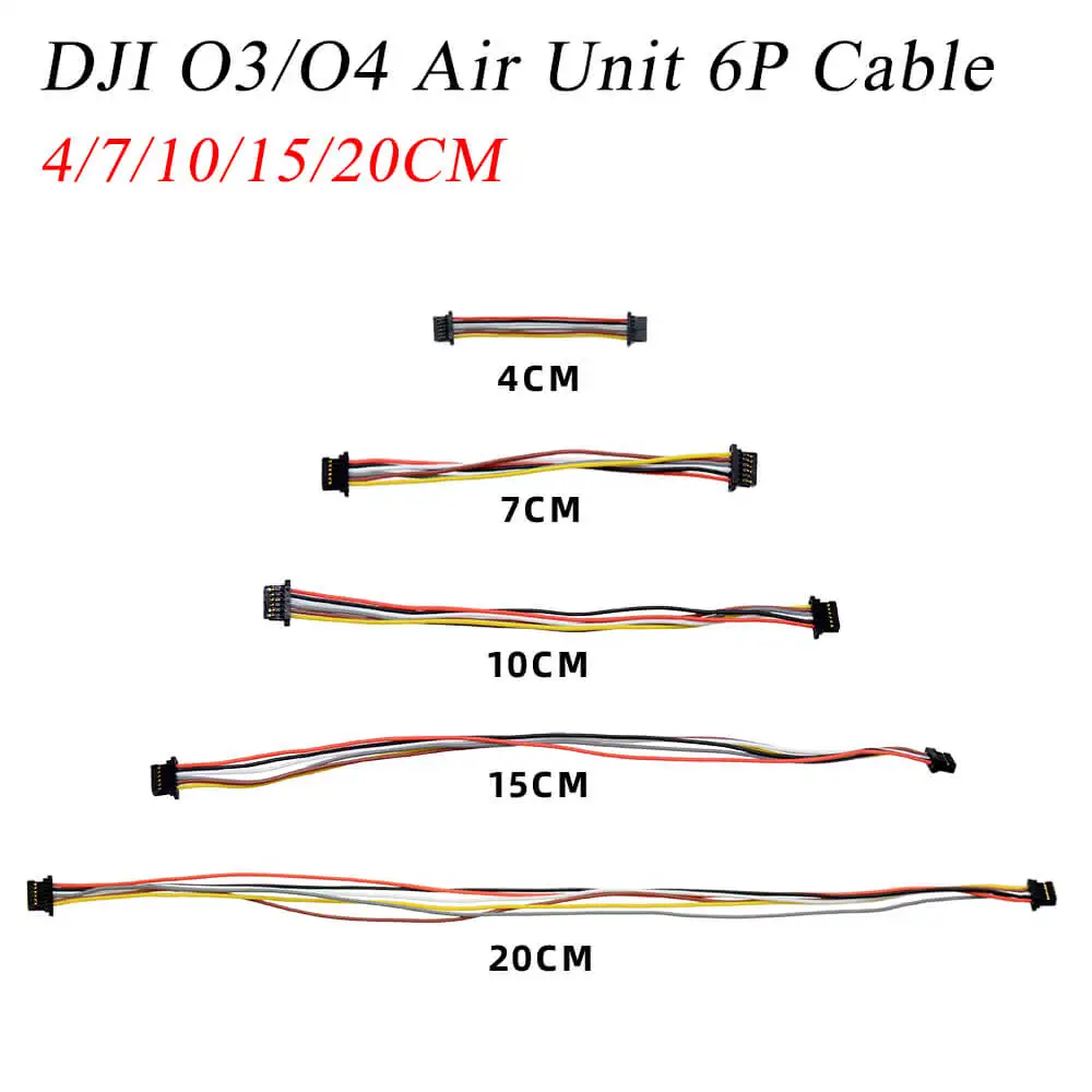 2PCS 6P Kabel 4/7/10/15/20CM Anschluss Draht Für DJI O3 O4 Air Einheit F4 F7 Mit Direkt Stecker Flight Controller FPV Drone DIY Teile