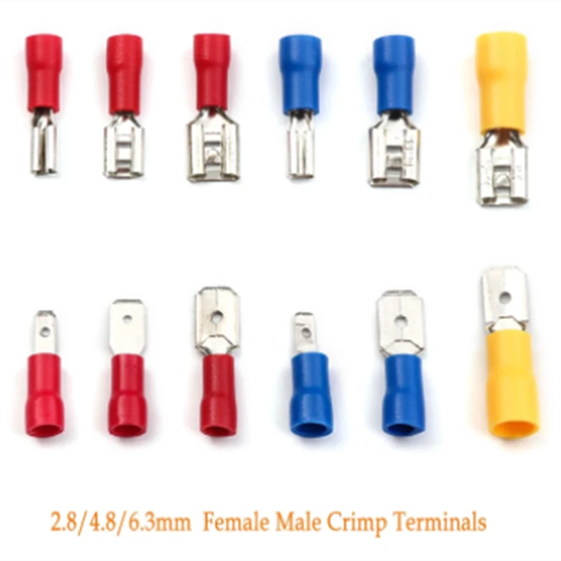 30PCS 2.8mm /4.8mm /6.3mm Female Speake Wie Connectos With